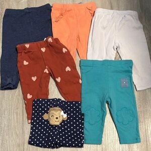 3/$20 Colourful Baby Leggings Set